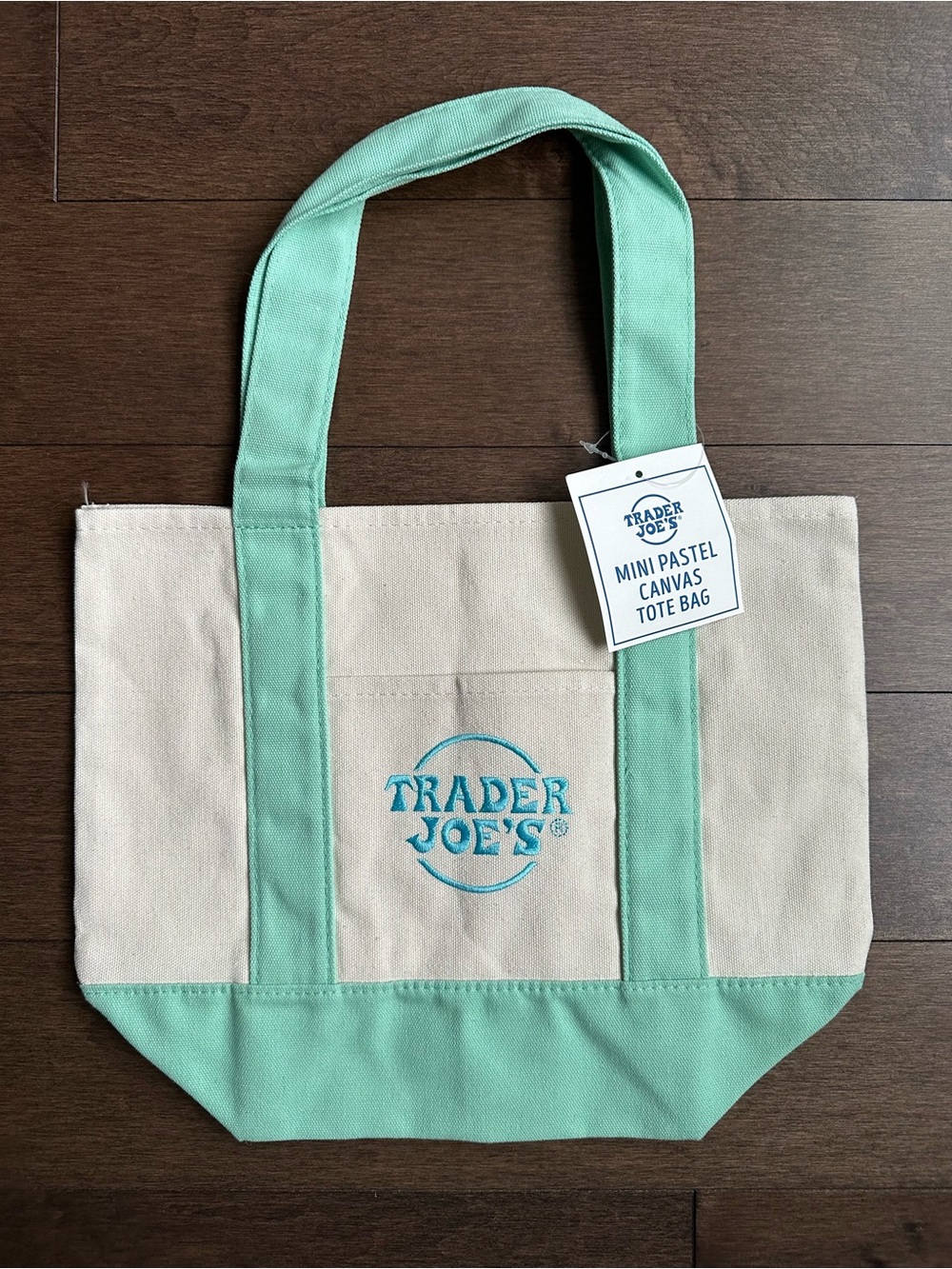 Trader Joe’s Mini Tote Bag Light Green